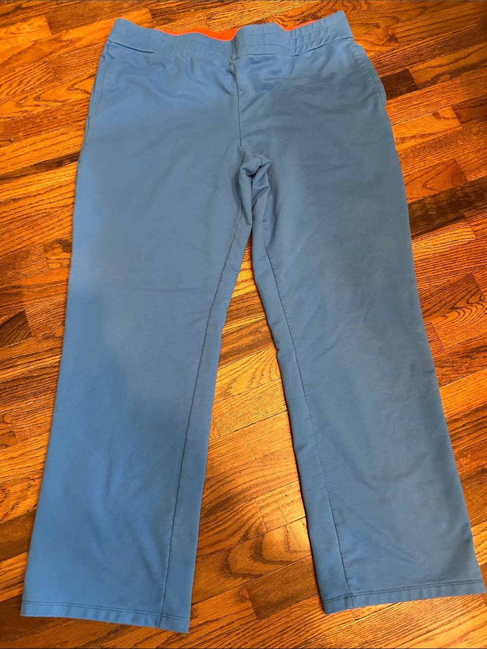 Ralph Lauren Light Blue Women's Pull-On Track Pants with Elastic Waist